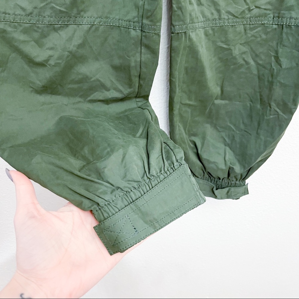 Urban Outfitters UO Evon Olive Paperbag Bag High Rise Joggers Size Small - Picture 6 of 16